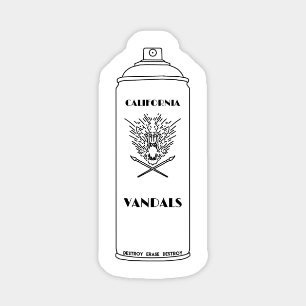 California Vandals Sticker by SAENZCREATIVECO